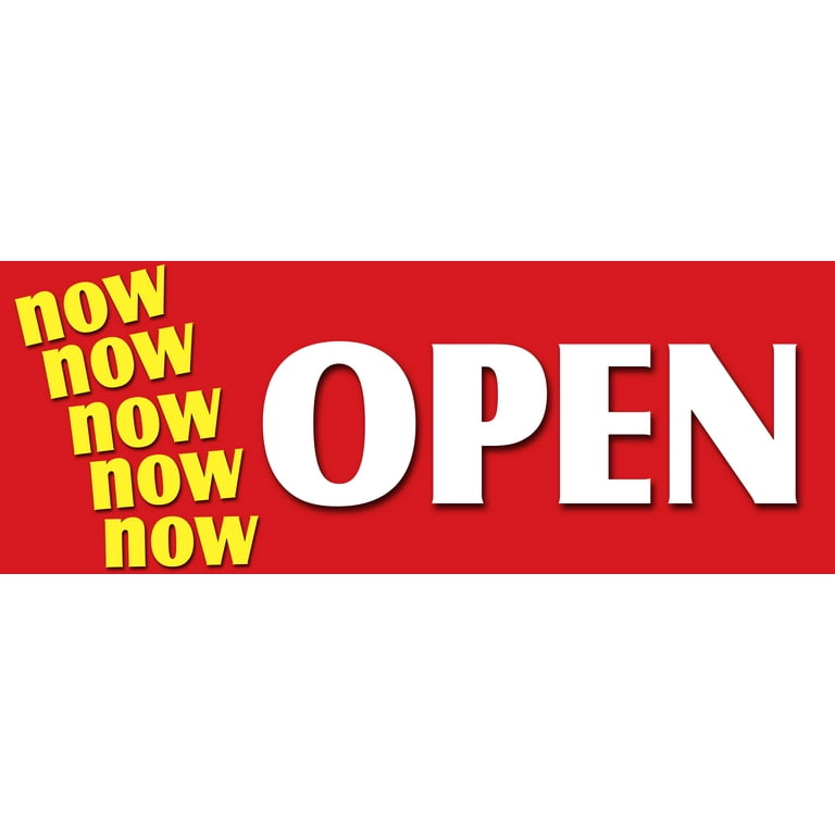 12 NOW OPEN DECAL sticker grand opening new store for business shop sale