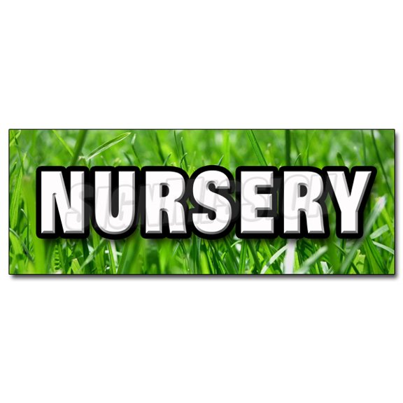 12" NURSERY DECAL sticker trees plants flowers landscaping landscaper grass