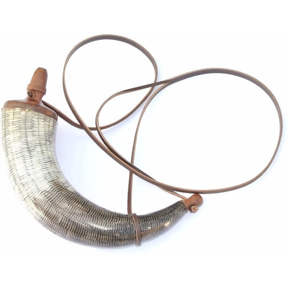 12" Natural Viking Drinking Horn Authentic Model