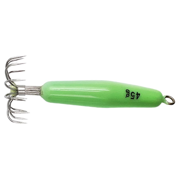 12 Needle Squid Hook With Glow Coating For Enhances Night Fishing Stainless Steel Construction Balanced Swimming Action