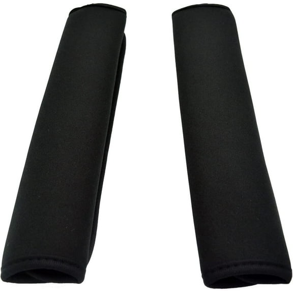 12'' Neoprene Comfort Shoulder Strap Pads Shoulder Cushion Pad Protector for Laptop Bag, Sport Bag, Travel Bag, Car Seat Belts Protect Pads 2 PCS Black (QSLJD001)