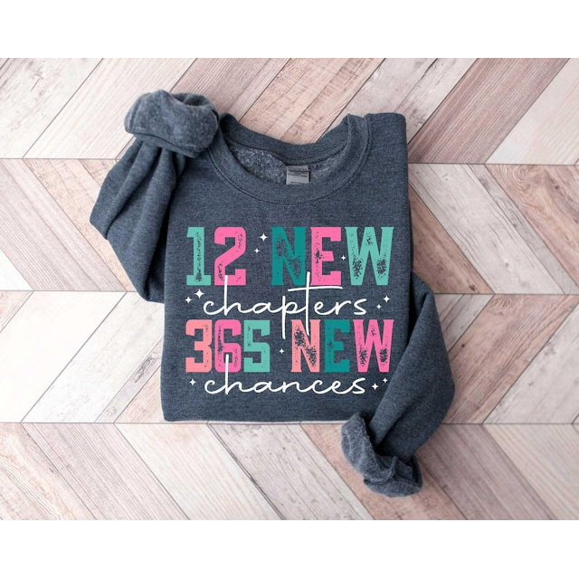 12 New Chapters 365 New Chances Shirt, Retro New Years Shirt, 2025