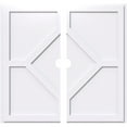 thumbnail image 1 of 12"OD x 1"ID x 4"C x 1"P Embry Architectural Grade PVC Contemporary Ceiling Medallion, Two Piece, 1 of 11
