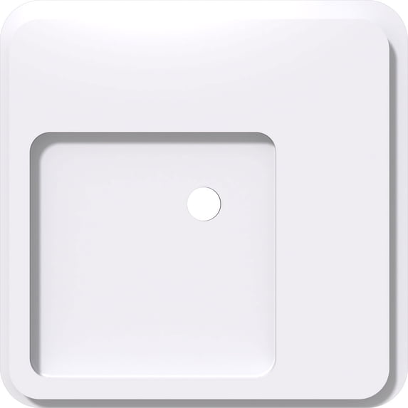 12"OD x 1"ID x 4"C x 1"P Lucan Architectural Grade PVC Contemporary Ceiling Medallion