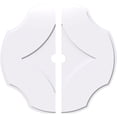 thumbnail image 1 of 12"OD x 1"ID x 4"C x 1"P Percival Architectural Grade PVC Contemporary Ceiling Medallion, Two Piece, 1 of 11