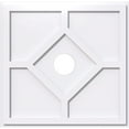 thumbnail image 1 of 12"OD x 2"ID x 4"C x 1"P Embry Architectural Grade PVC Contemporary Ceiling Medallion, 1 of 11