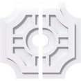 thumbnail image 1 of 12"OD x 2"ID x 4"C x 1"P Haus Architectural Grade PVC Contemporary Ceiling Medallion, Two Piece, 1 of 11