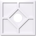 thumbnail image 1 of 12"OD x 3"ID x 4"C x 1"P Embry Architectural Grade PVC Contemporary Ceiling Medallion, 1 of 11