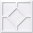 thumbnail image 1 of 12"OD x 4"C x 1"P Embry Architectural Grade PVC Contemporary Ceiling Medallion, 1 of 11