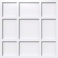 thumbnail image 1 of 12"OD x 4"C x 1"P Rubik Architectural Grade PVC Contemporary Ceiling Medallion, 1 of 11
