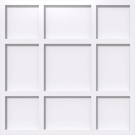 12"OD x 4"C x 1"P Rubik Architectural Grade PVC Contemporary Ceiling Medallion