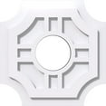 thumbnail image 1 of 12"OD x 4"ID x 4"C x 1"P Haus Architectural Grade PVC Contemporary Ceiling Medallion, 1 of 11