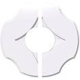 thumbnail image 1 of 12"OD x 4"ID x 4"C x 1"P Percival Architectural Grade PVC Contemporary Ceiling Medallion, Two Piece, 1 of 11