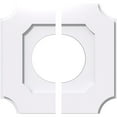thumbnail image 1 of 12"OD x 5"ID x 7"C x 1"P Locke Architectural Grade PVC Contemporary Ceiling Medallion, Two Piece, 1 of 11