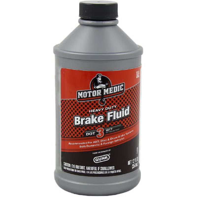 12 OZ Heavy Duty Brake Fluid For All Drum & Disc Brakes, Each