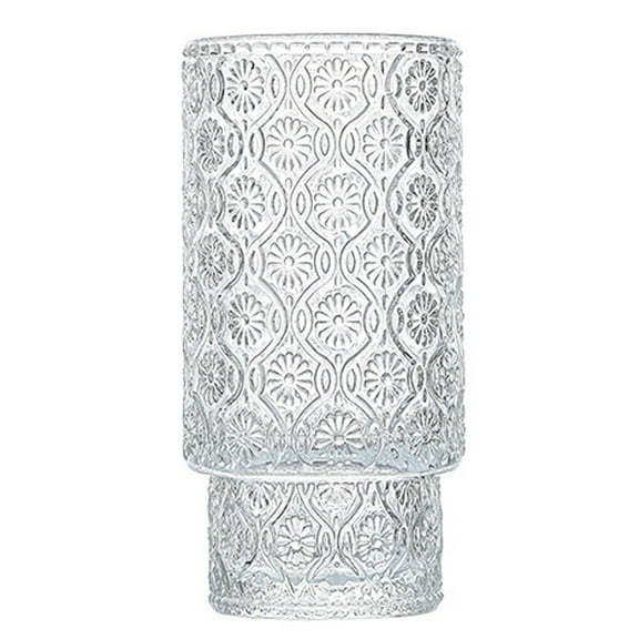 12 OZ Romantic Highball Glass Cup, Skinny Cocktail Glass Tumbler, Tom Collins Barware Tumbler for Mojito - Style 2