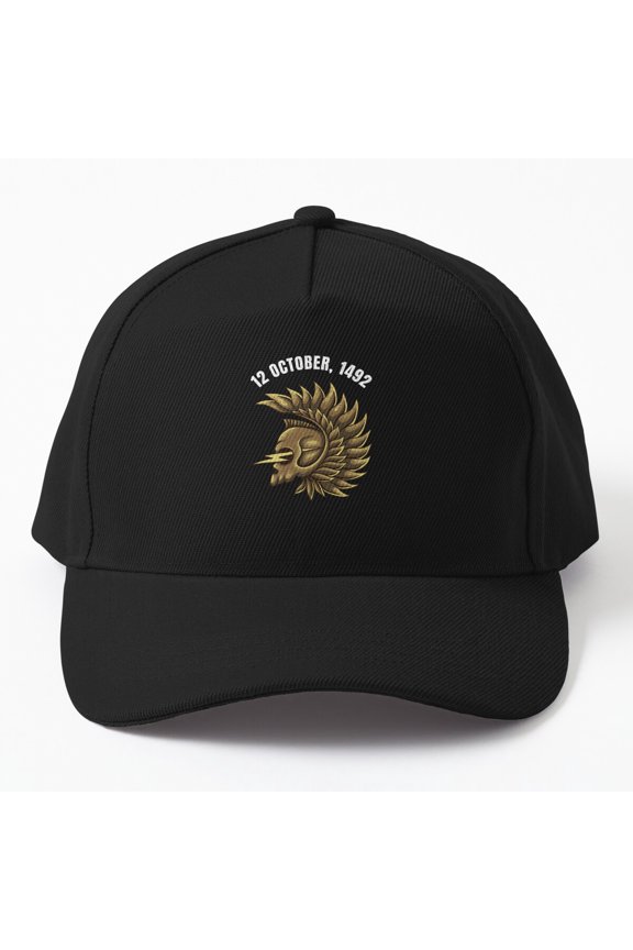 12 October 1492 Columbus Day Baseball Hat, Historic Exploration Date Design Cap Style