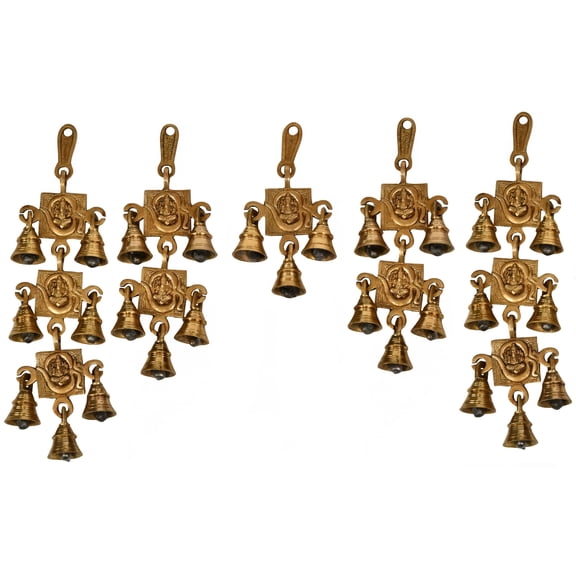12" Om Ganesha Toran in Brass | Handmade | Made in India
