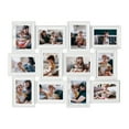 thumbnail image 1 of 12 Opening Collage Photo Frame 6" x 4" Gallery Wall Hanging Picture Frame  White, 1 of 7