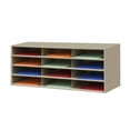 thumbnail image 1 of 12 Opening Steel Horizontal Literature Rack, Tan, 1 of 1