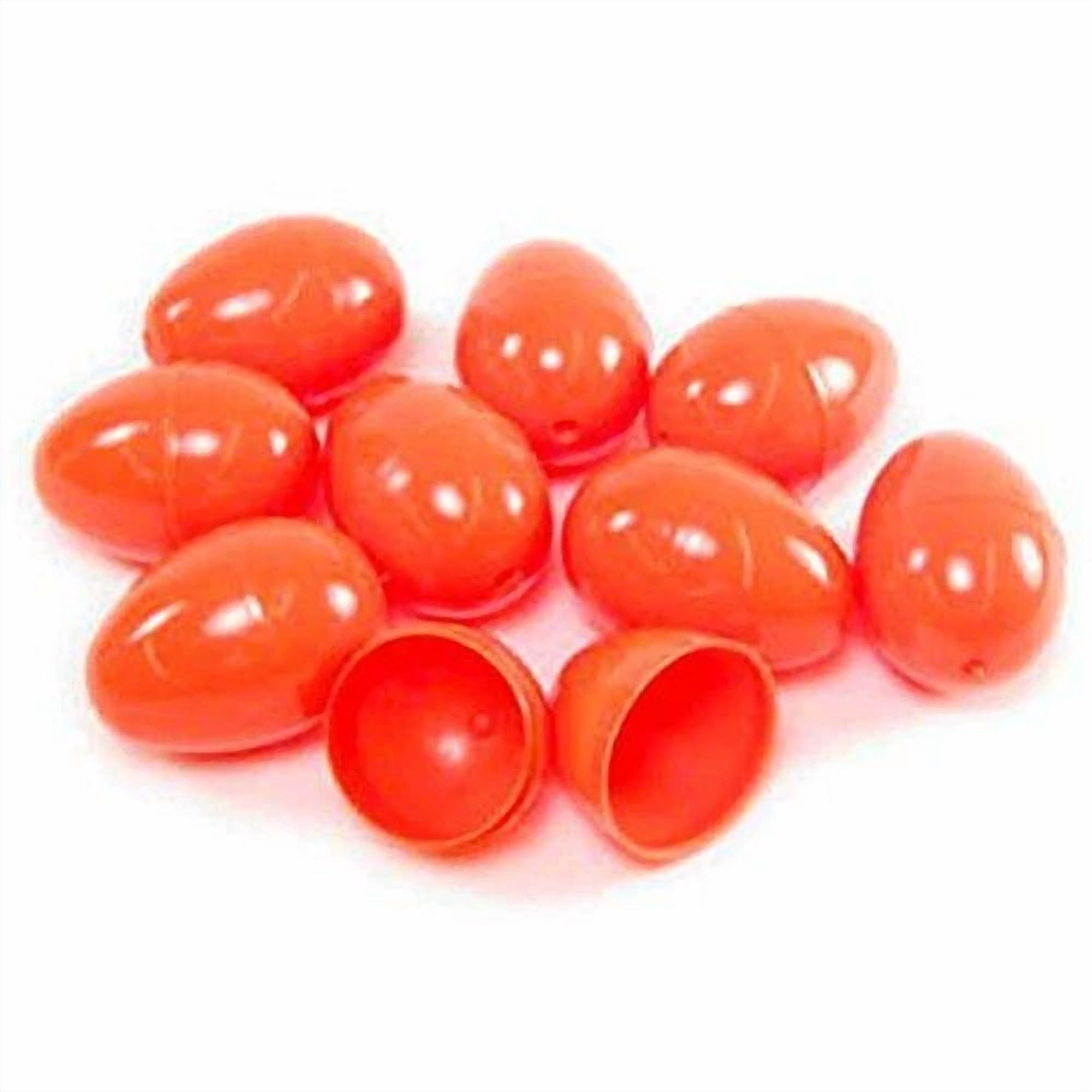 12 Orange Plastic Easter Eggs - Hunt / Holiday / Kids / Fun / Fillable / Decor