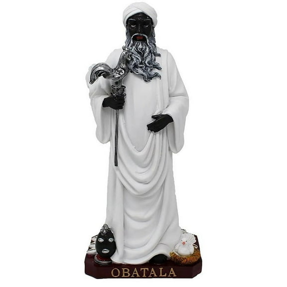 12" Orisha Obatala Statue Sculpture Yoruba Santeria African God