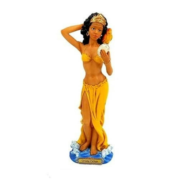 12" Orisha Oshun Statue Ochun Sculpture Santeria Yoruba African Goddess