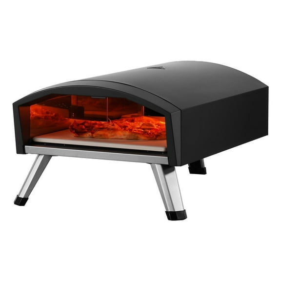 12" Outdoor Pizza Oven Portable Gas Oven Iron Spray Foldable for Camping