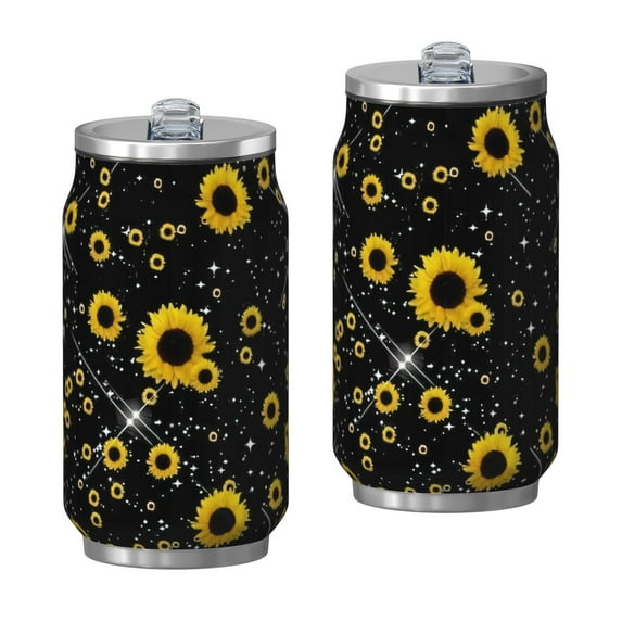 12 Oz Coffee Travel Mug with Lid, Double Wall Vacuum Bright Floral Reusable Stainless Steel Water Bottle Leak Proof Insulated Hot Cold Coffee Cup Gift for Women(1pcs)