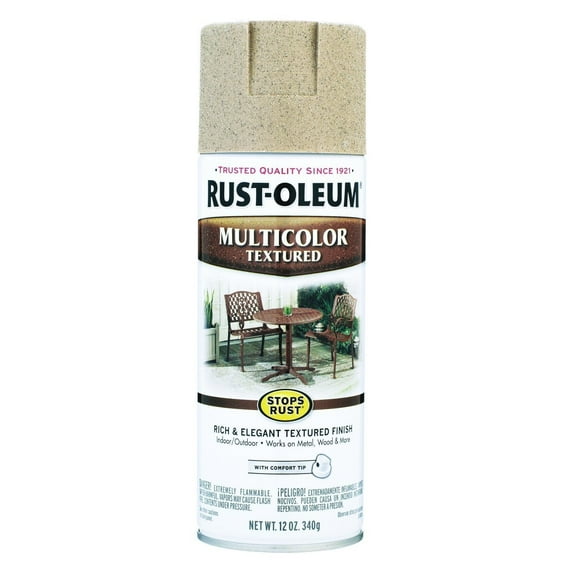 12 Oz Desert Bisque Multicolor Textured Stops Rust Spray Paint [Set of 6]