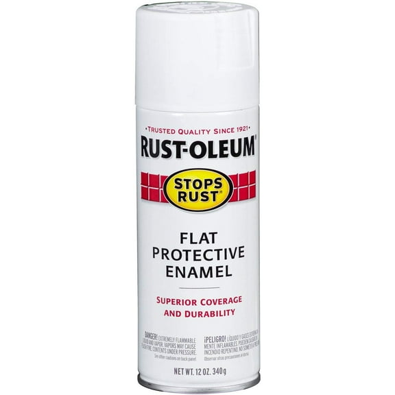 12 Oz Flat White Protective Enamel [Set of 6]