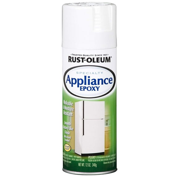 12 Oz Gloss White Appliance Epoxy Enamels Spray Paint [Set of 6]