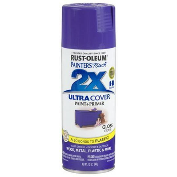 12 Oz Grape Gloss Painter's Touch 2X Cover Spray Paint 249113 [Set of 6]