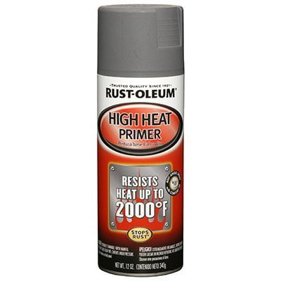 Rust-Oleum Engine Primer Spray Paint - Matte Gray, Automotive - 6 Pack, 12 oz