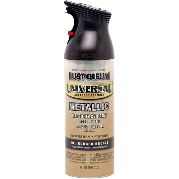 12 Oz Oil Rubbed Bronze Metallic Universal All Surface Spray Paint [Set of 6]