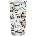thumbnail image 1 of 12 Oz Stainless Steel Vacuum Insulated Tumbler Funny Monkey Astronaut Space Coffee Cup with Lids and Straw Cartoon Animal Double Wall Water Travel Mug for Hot and Cold Drinks for Home Office, 1 of 5
