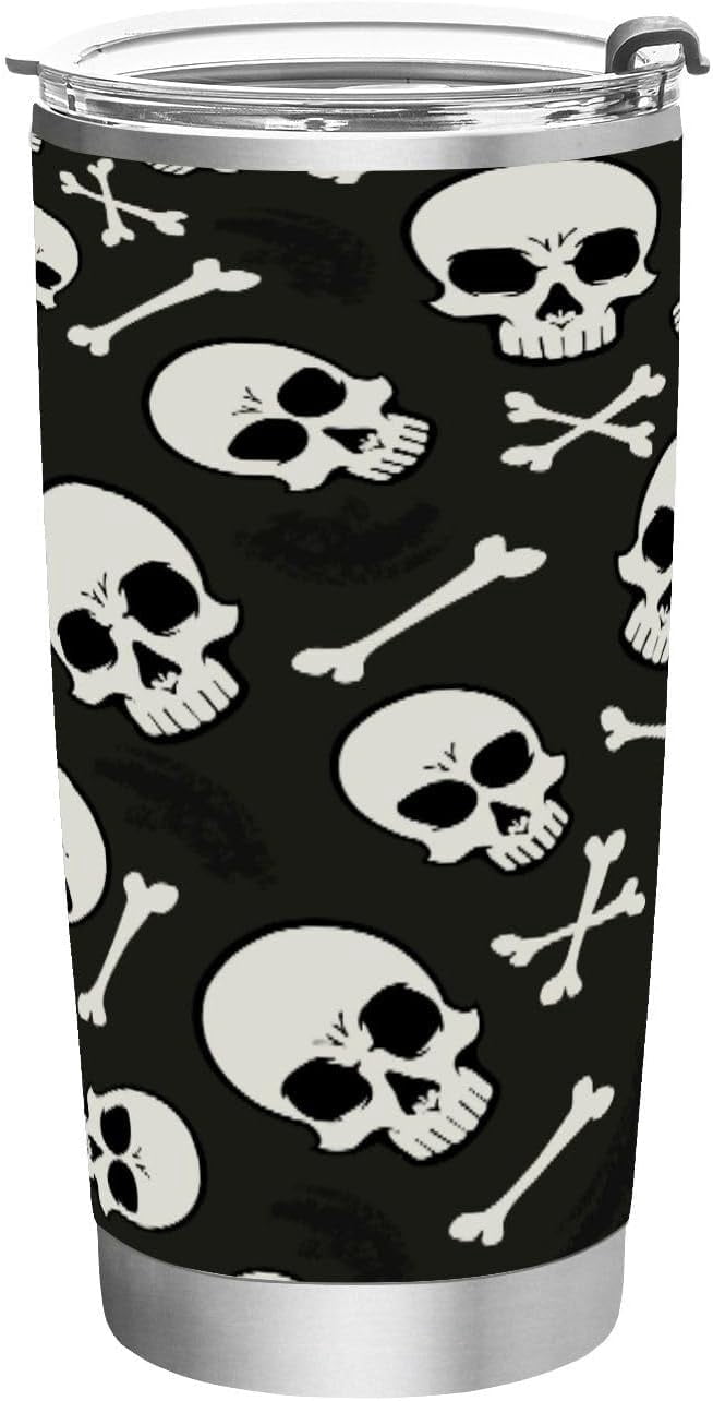 12 Oz Stainless Steel Vacuum Insulated Tumbler Funny Skulls Crossbones 12-oz-stainless-steel-vacuum-insulated-tumbler-funny-skulls-crossbones