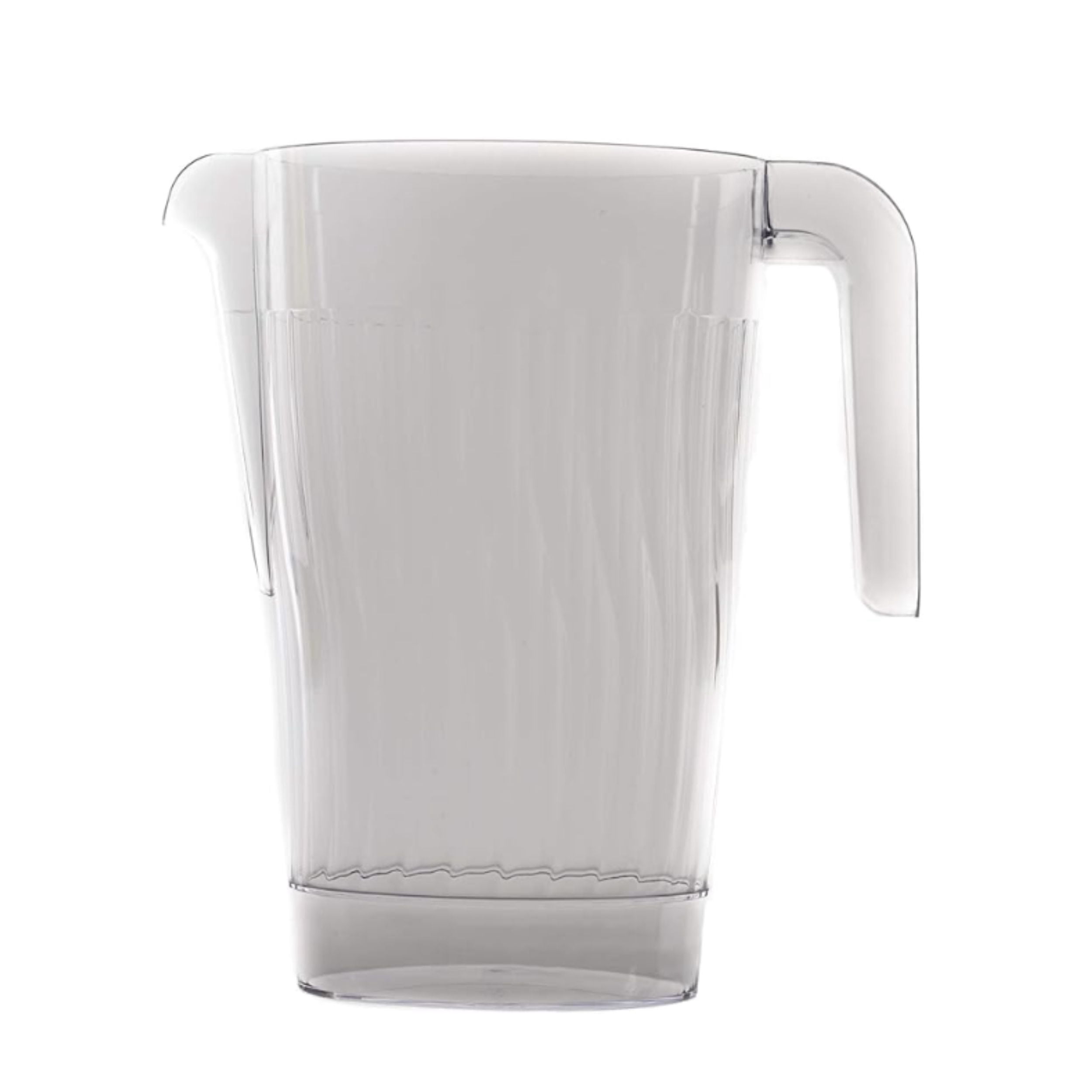 [12 PACK] 60 oz Heavy Duty Crystal Clear Plastic Beverage Pitcher - Break Resistant Beverage Carafe - Great for Restaurants and Catering - Serveware for Water, Cold Drinks, Beer, Lemonade, Sangria…