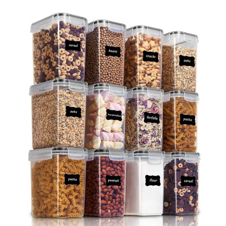 Dry Food Container Sturdy Compact Reusable Large Dry Food Cereal