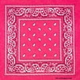 thumbnail image 1 of 12 PACK Dozen 100% Cotton Bandanas HOT PINK PAISLEY Wrap Scarf Face Covering Paisley Western Bandana, 1 of 3