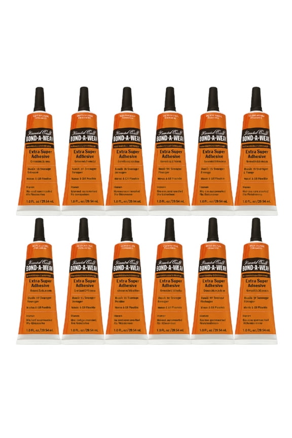 Liquid Gold Bond-A-Weav Extra Super Hair Extension Adhesive, 1 oz Tubes, 12-Pack