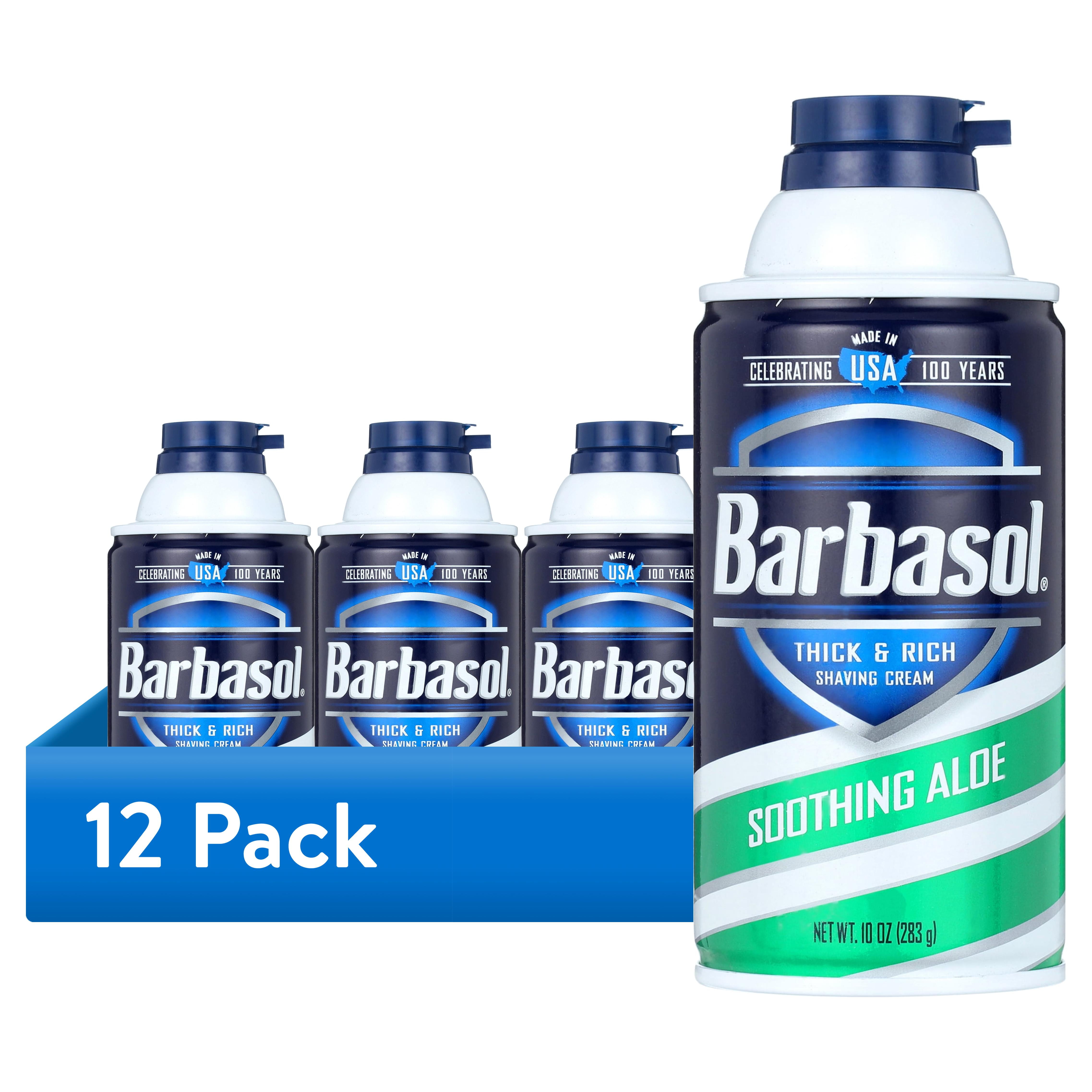 cigarette beer shaving cream Barbasol Soothing Aloe Thick & Rich Shaving Cream 10 oz (Pack of 12)