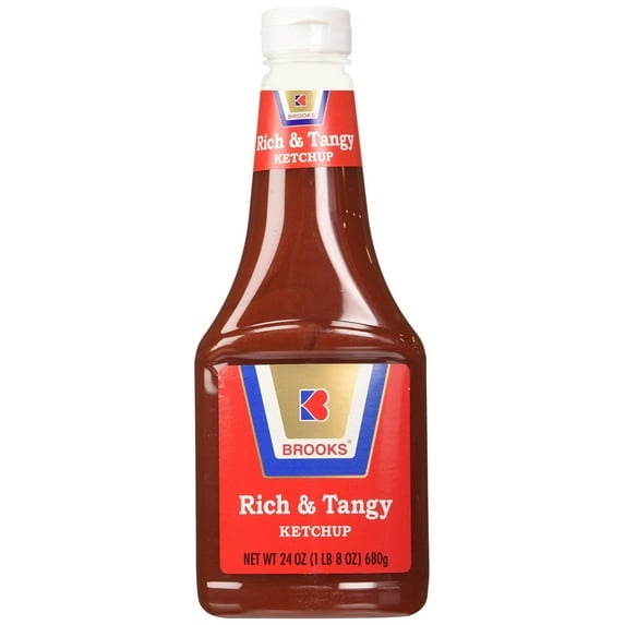 Brooks Rich Tangy Ketchup, 24 Ounce Pack of 12