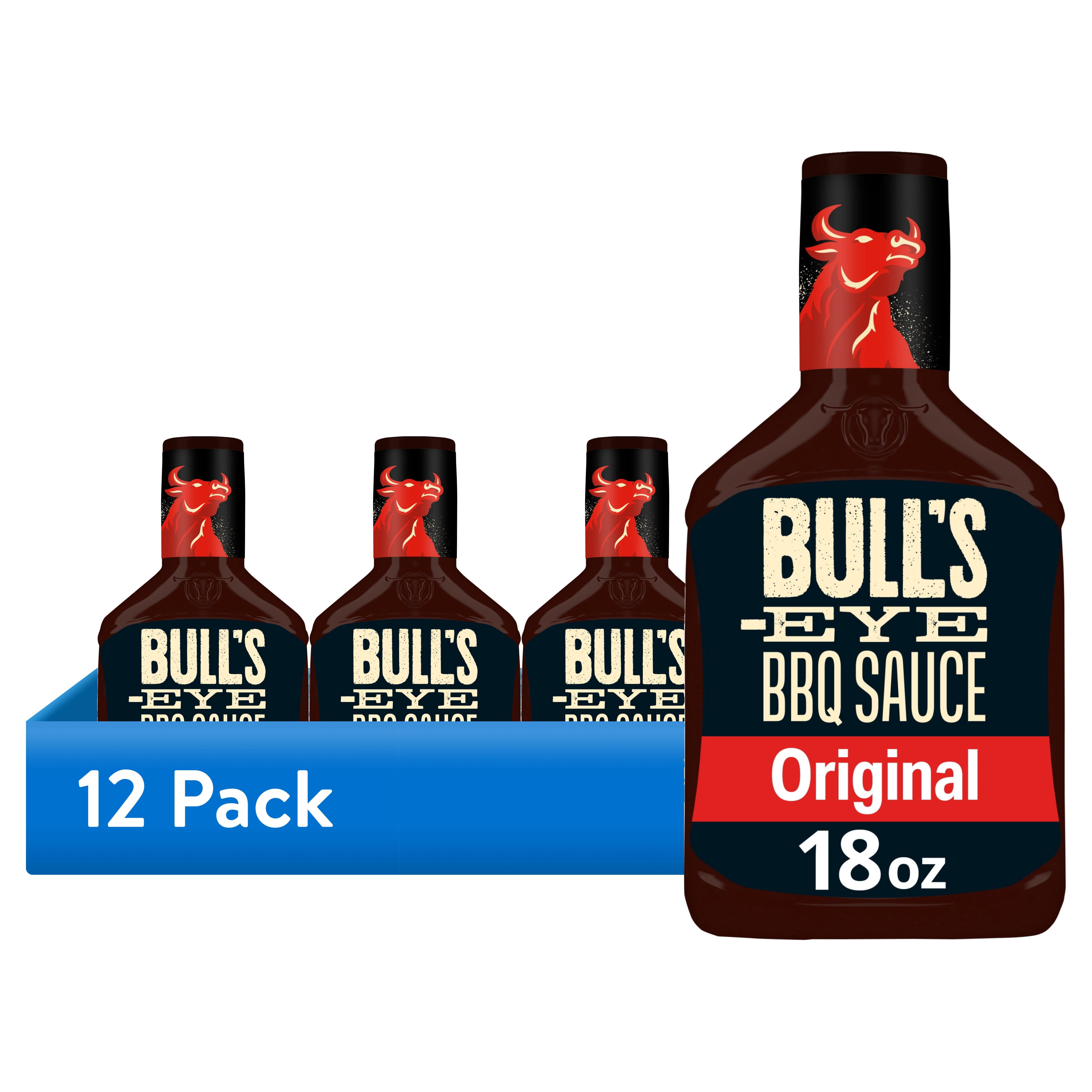 (12 pack) Bull's-Eye Original Barbecue BBQ Sauce, 18 oz Bottle