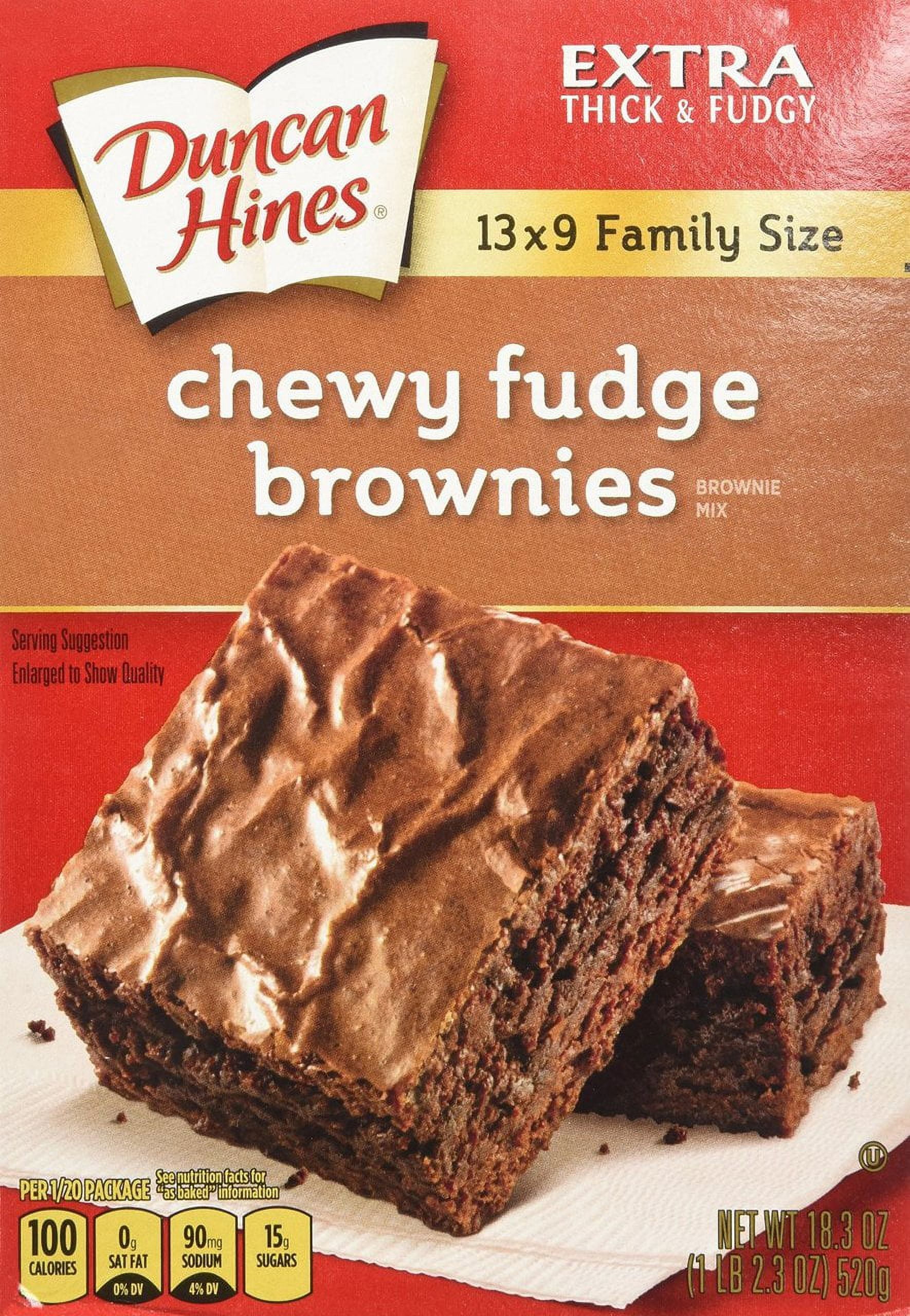 Duncan Hines Chewy Fudge Brownie Mix, 18.2 oz, 12 Count