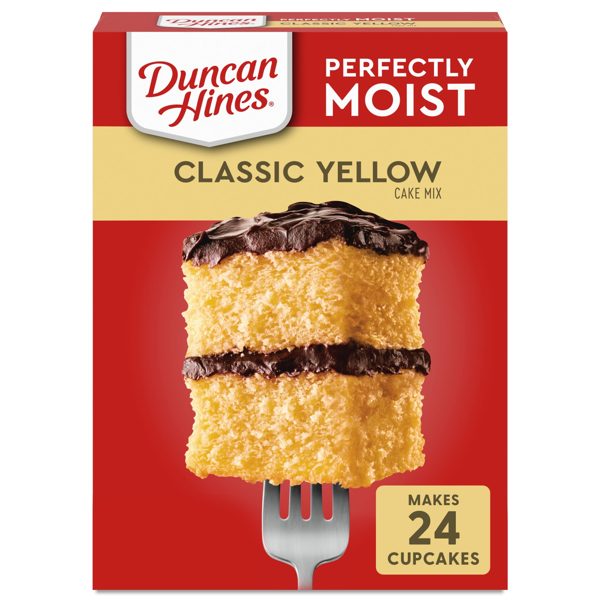(12 pack) Duncan Hines Classic Yellow Cake Mix, 15.25 oz.
