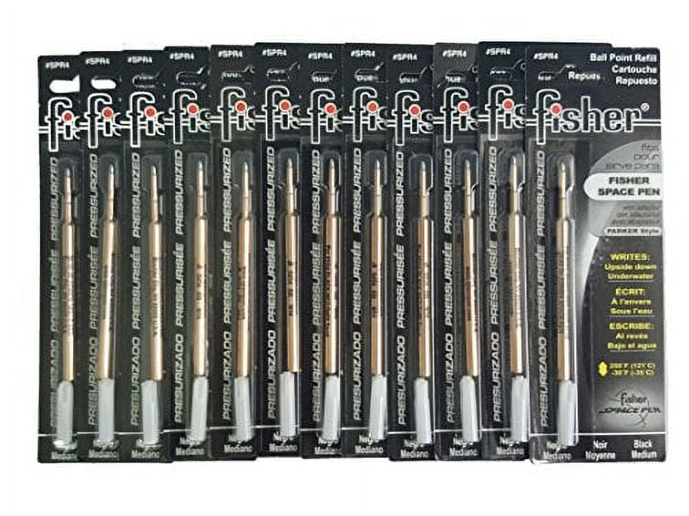 12 PACKS: Fisher Space Pens Black Ink Medium Point Refill, Carded (SPR4)