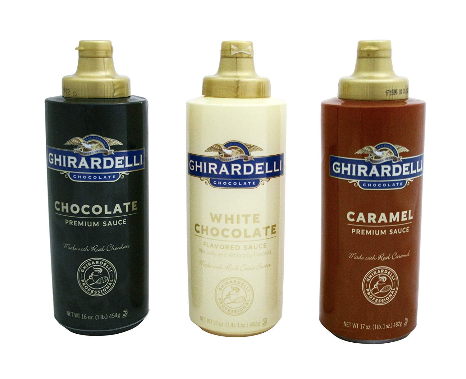 12 PACKS Ghirardelli Chocolate, White Chocolate, and Caramel Flavored