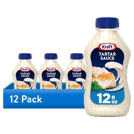 (3 pack) Kraft Tartar Sauce, 12 fl oz Bottle