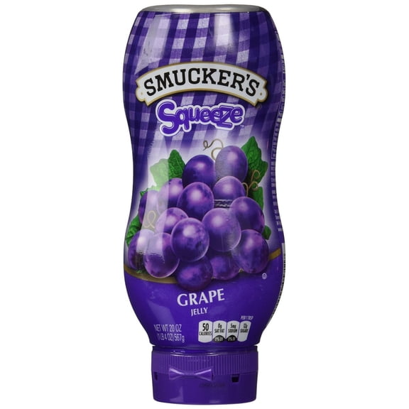 (12 pack) Smucker's Squeeze Grape Jelly, 20 oz